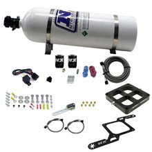 Nitrous Express 63870-15 - Dominator Single Entry Billet Crossbar RNC Nitrous Kit (250-750HP) w/15lbbottle