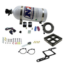 Nitrous Express 63870-10 - Dominator Single Entry Billet Crossbar RNC Nitrous Kit (250-750HP) w/10lb Bottle