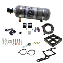 Nitrous Express 63870-12 - Dominator Single Entry Crossbar RNC Nitrous Kit (250-750HP) w/Composite Bottle