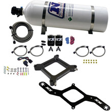 Nitrous Express 67040-15 - 4150 Assassin Plate Stage 6 Nitrous Kit (50-300HP) w/15lb Bottle