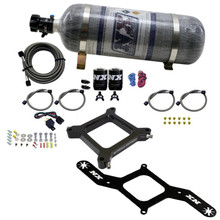 Nitrous Express 67040-12 - 4150 Assassin Plate Stage 6 Nitrous Kit (50-300HP) w/12lb Bottle
