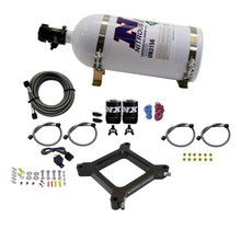 Nitrous Express 67540-10 - 4150 Assassin Plate Pro Power Nitrous Kit (100-500HP) w/10lb Bottle