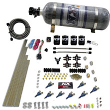 Nitrous Express 80005-12 - 8 Cyl Alcohol Nitrous Kit (250-550HP) w/Composite Bottle