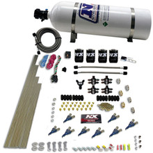 Nitrous Express 80005-15 - 8 Cyl Alcohol Nitrous Kit (250-550HP) w/15lb Bottle