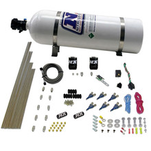 Nitrous Express 80006-15 - 6 Cyl Gas Nitrous Kit (150-375HP) w/15lb Bottle