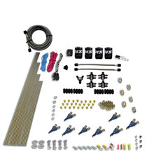 Nitrous Express 80001-00 - 8 Cyl Piranha Direct Port 4 Solenoids Nitrous Kit (200-600HP) w/No Bottle