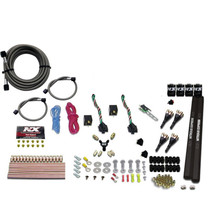 Nitrous Express 90094-00 - 4 Cyl SX2 Nozzle Nitrous Kit (100-300HP x 2) w/o Bottle