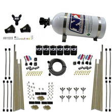 Nitrous Express 80020-10 - 8 Cyl Triple-D Dry Direct Port 3 Stage Dry 6 Solenoids Nitrous Kit w/10lb Bottle