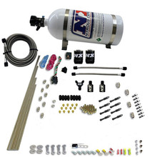 Nitrous Express 93006-10 - 8 Cyl Dry Direct Port 2 Solenoids Nitrous Kit (200-600HP) w/10lb Bottle