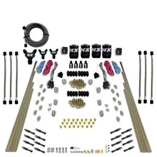 Nitrous Express 93106-00 - 8 Cyl Dry Direct Port Dual Stage 4 Solenoids Nitrous Kit (200-600HP) w/o Bottle