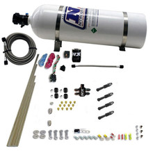 Nitrous Express 93046-15 - Dry Direct Port Nitrous Kit 4 Cyl w/15lb Bottle