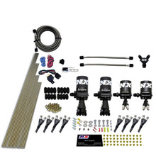 Nitrous Express 90506-10 - 8 Cyl Shark Direct Port 4 Solenoids Nitrous Kit (200-600HP) w/10lb Bottle