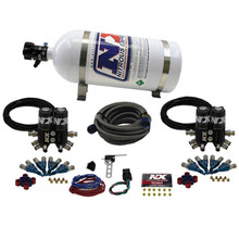Nitrous Express 90100-10 - Street Shark Gas 4 Solenoids Nitrous Kit (100-150-250HP) w/10lb Bottle