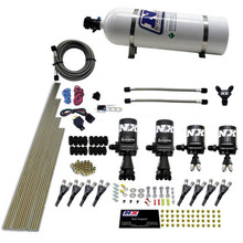 Nitrous Express 90506-15 - 8 Cyl Shark Direct Port 4 Solenoids Nitrous Kit (200-600HP) w/15lb Bottle