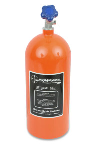 NOS 14740NOS - Nitrous Bottle; Orange Sniper Finish; 10 lb.; 21 in. x 7 in.; Medical;