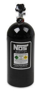 NOS 14745BNOS - Bottle 10lb w/Super Hi-Flo Valve -  Black