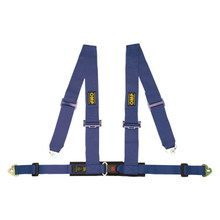 OMP Racing DA0-0508-A01-041 - OMP Seat Belts Ece Homologated 4 Point Harness - Blue