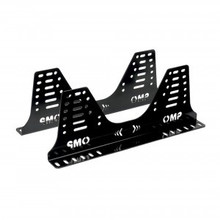OMP Racing HC0-0733-B01 - OMP Seat Brackets w/ Lateral Attachments Steel Thick 3MM Black