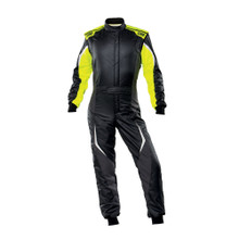 OMP Racing IA0-1859-B01-178-54 - OMP Tecnica Evo Overall My21 Black/Yellow - Size 54 (Fia 8856-2018)