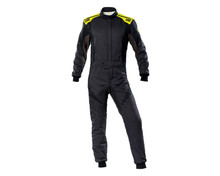 OMP Racing IA0-1854-B01-184-60 - OMP First Evo Overall Anth/F Yellow - Size 60 (Fia 8856-2018)