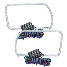 ORACLE Lighting 1165-333 - Dodge Ram 09-13 LED Fog Halo Kit - ColorSHIFT