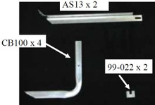 Owens Products 10-1273 - Running Board Mounting Bracket Classicpro Series 4 Inch Riser / Ocb Brackets 07-09 Dodge Sprinter Van Heavy Gauge Steel Silver  Products