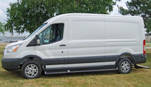 Owens Products 68114-01 - Running Boards  TPO Molded Factory 15-18 Ford Transit Van 150/250 Full Length 148 Inch TPO  Products