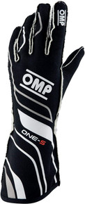 OMP Racing IB0-0770-A01-071-XS - OMP One-S Gloves Black - Size Xs Fia 8556-2018