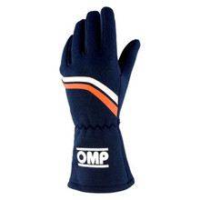 OMP Racing IB0-0746-B01-249-S - OMP Dijon Gloves My2021 Navy Blue - Size S (Fia 8856-2018)