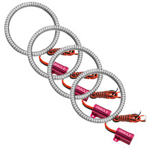 ORACLE Lighting 1290-003 - Ultima GTR LED Waterproof Tail Light Halo Kit - 4 Rings - Red
