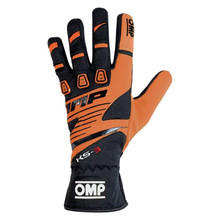 OMP Racing KB0-2743-B01-096-S - OMP KS-3 Gloves Orange/Black - Size S