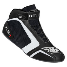 OMP Racing KC0-0815-A01-070-41 - OMP KS-1 Shoes Black/White - Size 41