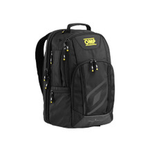 OMP Racing OB0-2979 - Gear Bag - 32 cm Wide x 24 cm Deep - 50 cm Tall - Backpack - Laptop Compartment - Zipper Closure - OMP Logo - Nylon - Black - Each