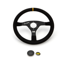 OMP Racing OD0-2020-071 - OMP Velocita Superleggero Suede Leather 350mm Diameter Steering Wheel Black