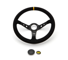 OMP Racing OD0-2021-071 - OMP Corsica SuperleggeroSuede Leather 350mm Diameter Steering Wheel Black