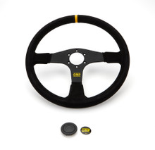 OMP Racing OD0-1987-071 - OMP Velocita 380 Flat 380mm - Small Suede (Black)