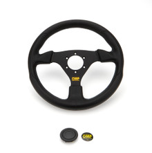 OMP Racing OD0-1981-071 - OMP GP Racing Steering Wheel - Black/Black