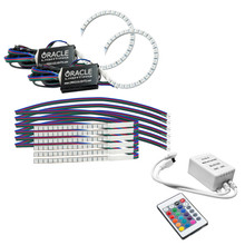 ORACLE Lighting 1348-504 - 18-21 Ford Mustang DRL Upgrade w/ Halo Kit - ColorSHIFT w/ Simple Controller