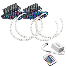 ORACLE Lighting 2205-504 - Acura RSX 02-04 Halo Kit - ColorSHIFT w/ Simple Controller