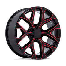 Performance Replicas 177MR-2615824 - Pr177 26X10 Gloss Black Red Milled