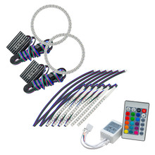 ORACLE Lighting 2267-504 - 15-17 Ford Mustang V6/GT/Shelby DRL w/ Halo Kit - ColorSHIFT w/ Simple Cntrl