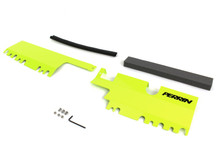 Perrin PSP-ENG-512-4NY - 15-21 Subaru WRX/STI Radiator Shroud (With OEM Intake Scoop) - Neon Yellow