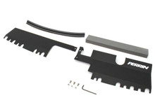 Perrin PSP-ENG-512-4BK - 15-21 Subaru WRX/STI Radiator Shroud (With OEM Intake Scoop) - Black