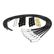 Pertronix 808215HT - Flame-Thrower Spark Plug Wires 8 cyl 8mm Universal 45 Degree Ceramic Boot Black Wire
