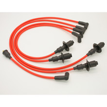 Pertronix 804404 - Flame-Thrower Spark Plug Wires 4 cyl 8mm VW Male Cap Red