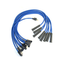 Pertronix 808321 - Flame-Thrower Spark Plug Wires 8 cyl 8mm Ford 289-302W Male Cap Blue