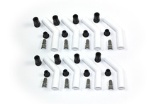 Pertronix 8503HT-8 - White Ceramic Spark Plug 45 Degree Boot Set of 8
