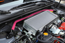 Perrin PSP-SUS-056HP - 08-14 WRX/STI/Impreza / 14-18 Forester / 13-17 Crosstrek / 05-09 Legacy FR Strut Brace - Pink