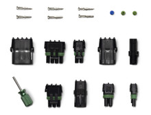 Pertronix A2020 - Ignition Weather Pack connector kit 209 pcs. Contains 1,2,3,4, and 6 pole Receptacles; Pins and Seals for 24-10 AWG wire; and a weather pack terminal release tool