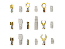 Pertronix A2032 - Ignition Brass Open Barrel Kit Terminal kit  (326pcs). Contains Ring and Spade terminals; Female and Male Bullet Connectors; for 22-12 AWG wire;PVC covers for terminals;
